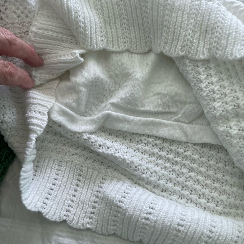 Elegant White Knit Sweater